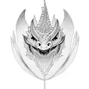 toothless dragon tattoo design idea