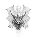 toothless dragon tattoo design idea
