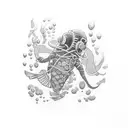 scuba diving tattoo design idea