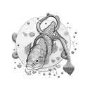 scuba diving tattoo design idea