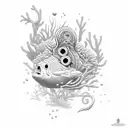 scuba diving tattoo design idea