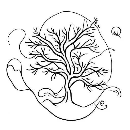 christmas tree tattoo tattoo design idea