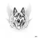 belgian malinois  tattoo design idea