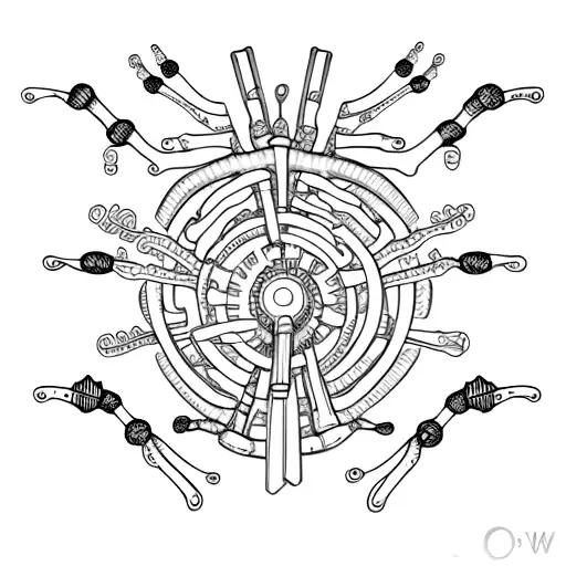 spine tattoo with chemical structure  tattoo design idea