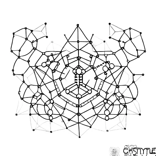 straight tattoo of chemical structure  tattoo design idea