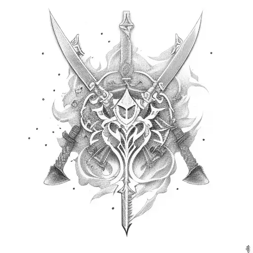 ichigos' sword  tattoo design idea