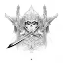 ichigos' sword  tattoo design idea