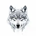time, chess, wolf, rubiks cube tattoo design idea