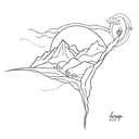 keep going along the top tattoo design idea