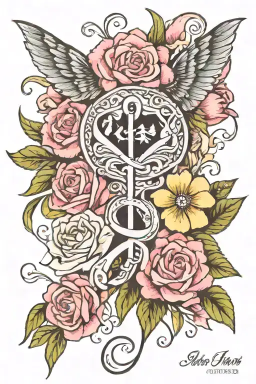 memorial tattoo for mom who died of breast cancer tattoo design idea