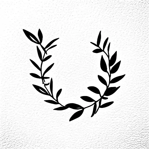 Laurel wreath tattoo design idea