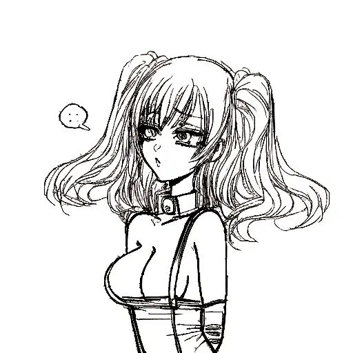 bdsm anime girl tattoo design idea