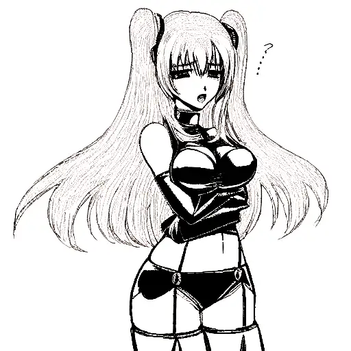 bdsm anime girl tattoo design idea