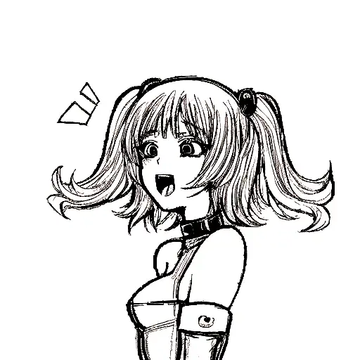 bdsm anime cute girl tattoo design idea