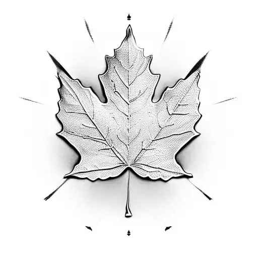 Maple Leaf tattoo design idea