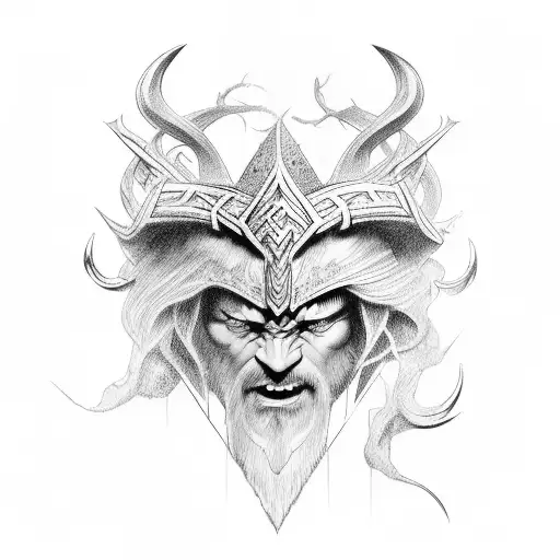 norse gods tattoo design idea
