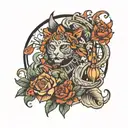 small hotel tattoo design idea