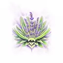 Lavender tattoo design idea