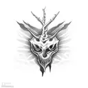 thorn on spine tattoo design idea