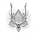 thorn on spine tattoo design idea