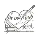 broken heart with this text cigarettes are like people, we love them, but they kill us tattoo design idea