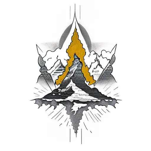 Matterhorn, Familie, Kreuz, Buddha, Familie, liebe tattoo design idea