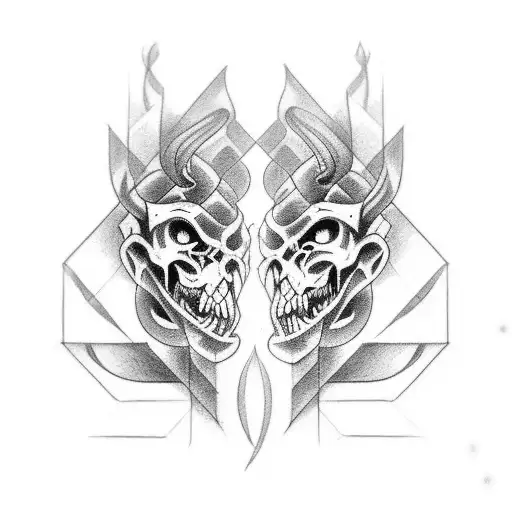 I need a forearm tattoo with the ideas of chess satanism etc tattoo design idea