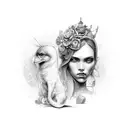 amore tattoo design idea