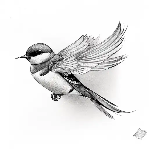Swallow Bird tattoo design idea