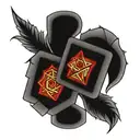 blocks with 456   tattoo design idea