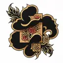 blocks with 456   tattoo design idea