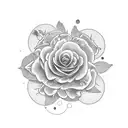 ramo de flores tattoo design idea