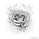 ramo de flores tattoo design idea
