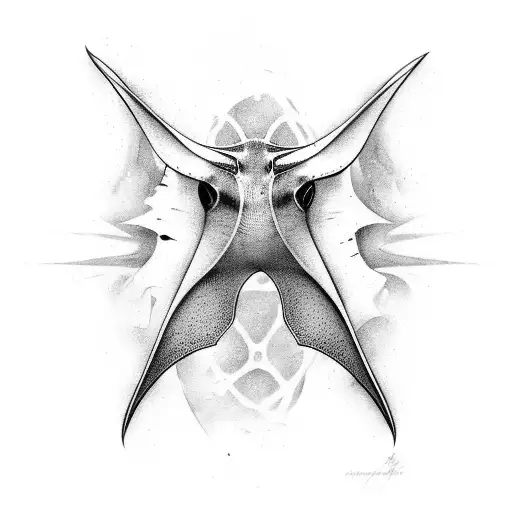 manta ray tattoo design idea