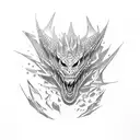 d20 sragon tattoo design idea