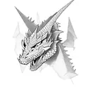 d20 sragon tattoo design idea