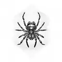 black widow spider tattoo design idea