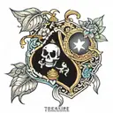 treasure tattoo design idea