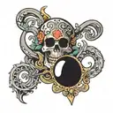 treasure tattoo design idea