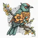 bird tattoo design idea