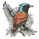 bird tattoo design idea