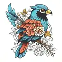 bird tattoo design idea