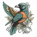 bird tattoo design idea