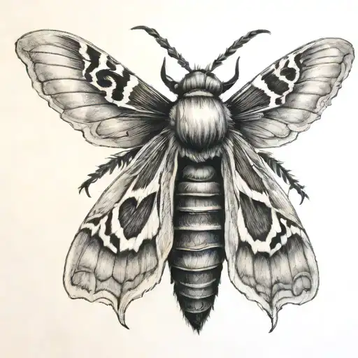 death's-head moth tattoo tattoo design idea