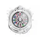 Create a tattoo design featuring a classic 777 slot machine, but with a twist. Instead of the typical winning combinatio tattoo design idea