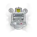 Create a tattoo design featuring a classic 777 slot machine, but with a twist. Instead of the typical winning combinatio tattoo design idea