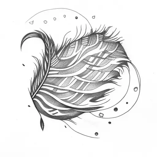feather tattoo design idea