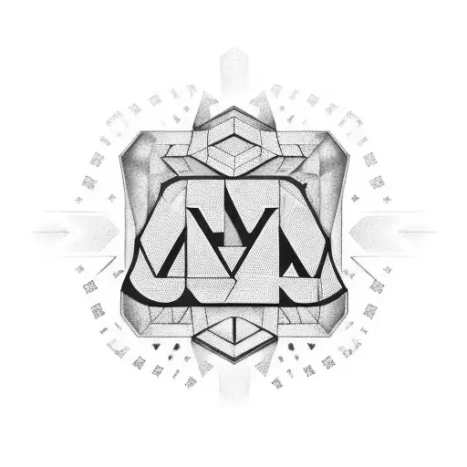 PC gaming, with the letters GV, HM and the numbers 7 and 9. the avicii logo tattoo design idea