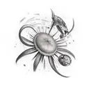 cosmos and hacker tattoo design idea