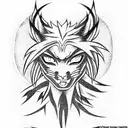 Kurama with naruto tattoo design idea